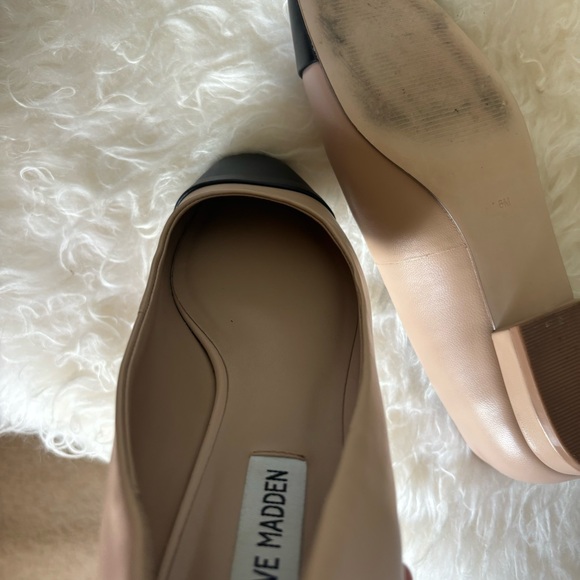 Steve Madden Blair Ballet flat- nude/black size 8 - Picture 5 of 7